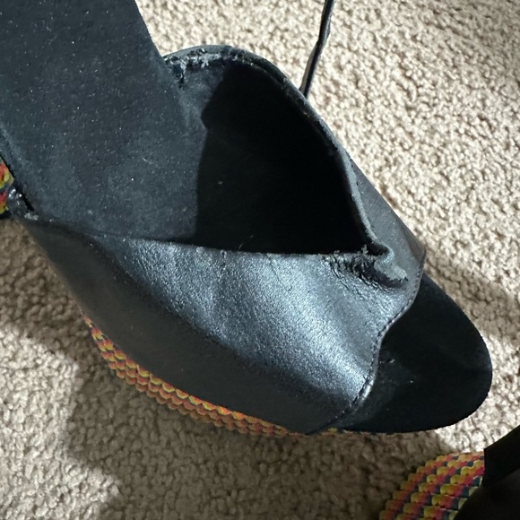 Pleaser Multicolor Beaded Platform Heels stripper heels - Picture 7 of 11